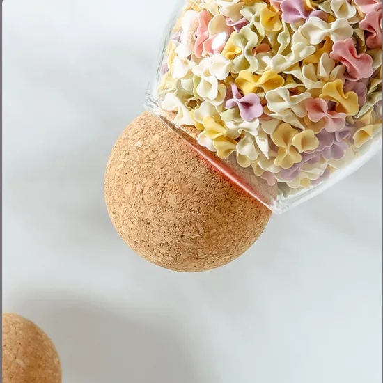 Kitchen Glass Jar with Sealed Bamboo Lids