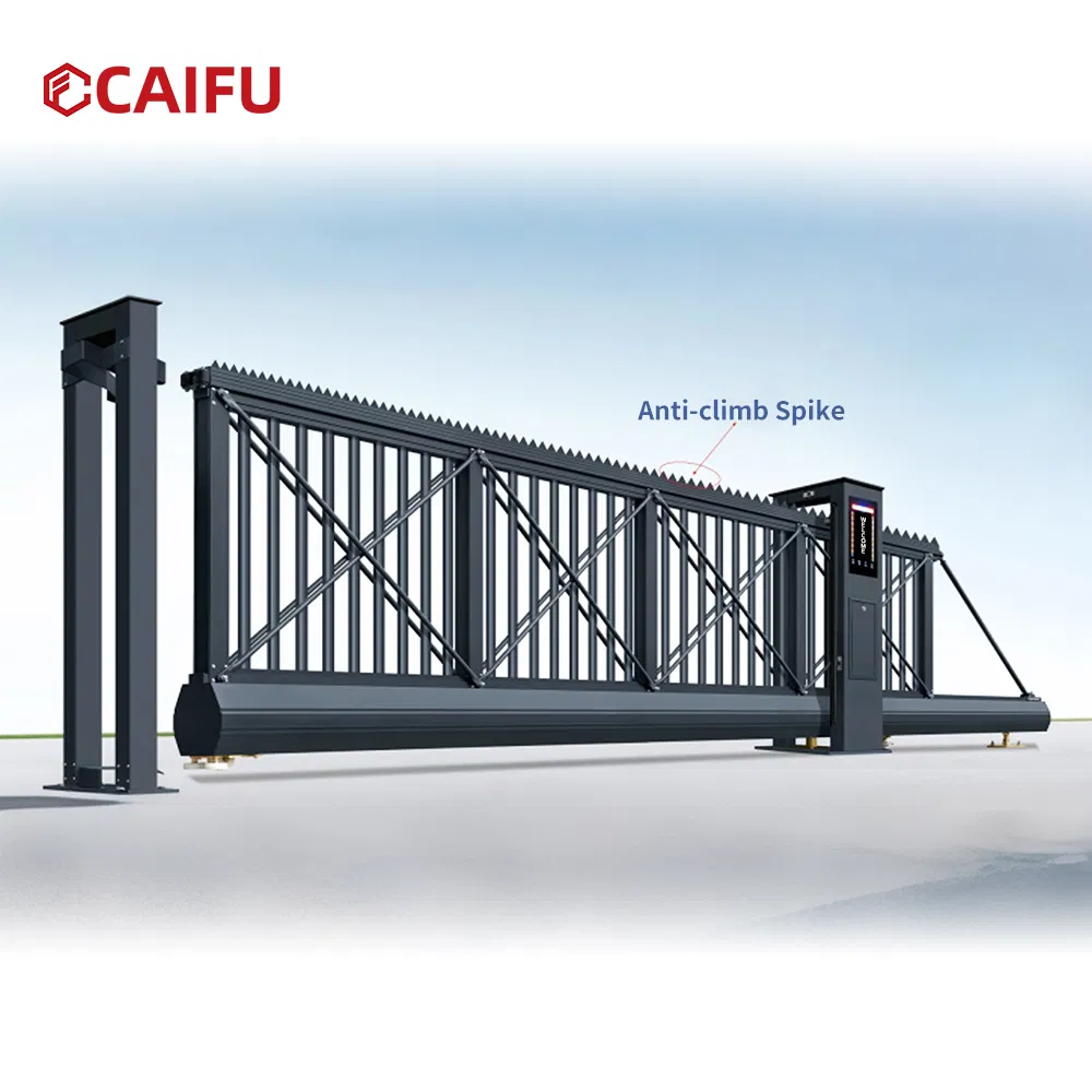 Cantilever Sliding Gate Aluminum Alloy Industry Self-Supporting Electric Automatic Gate Outdoor