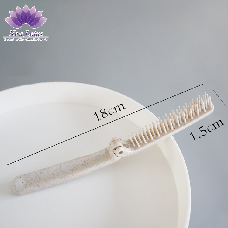 Hollowed-out Leaf Design Anti-Static Haircomb for Guesthouses and Homestays