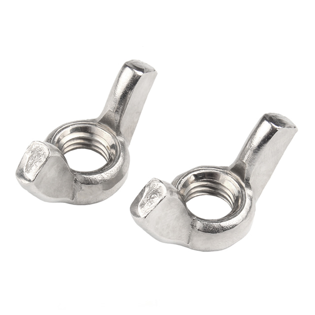 SS304 SS316 Butterfly Nuts Precision Casting DIN315 Stainless Steel Wing Nut