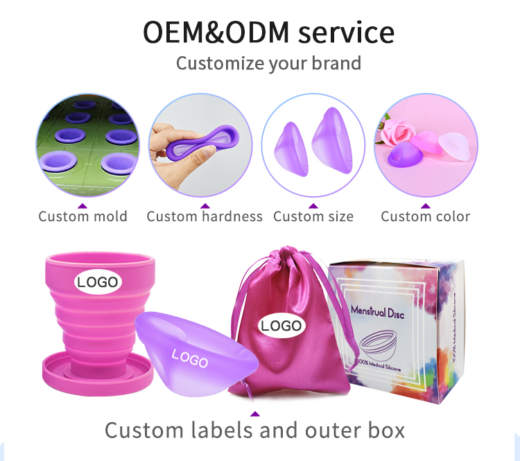 Furuize Menstrual Disc - No Metals or Toxins -100% Medical-Grade Silicone - Ranked 1 for The Most Soft Reusable Period Disc -Wear 12 Hours - Tampon Alternative