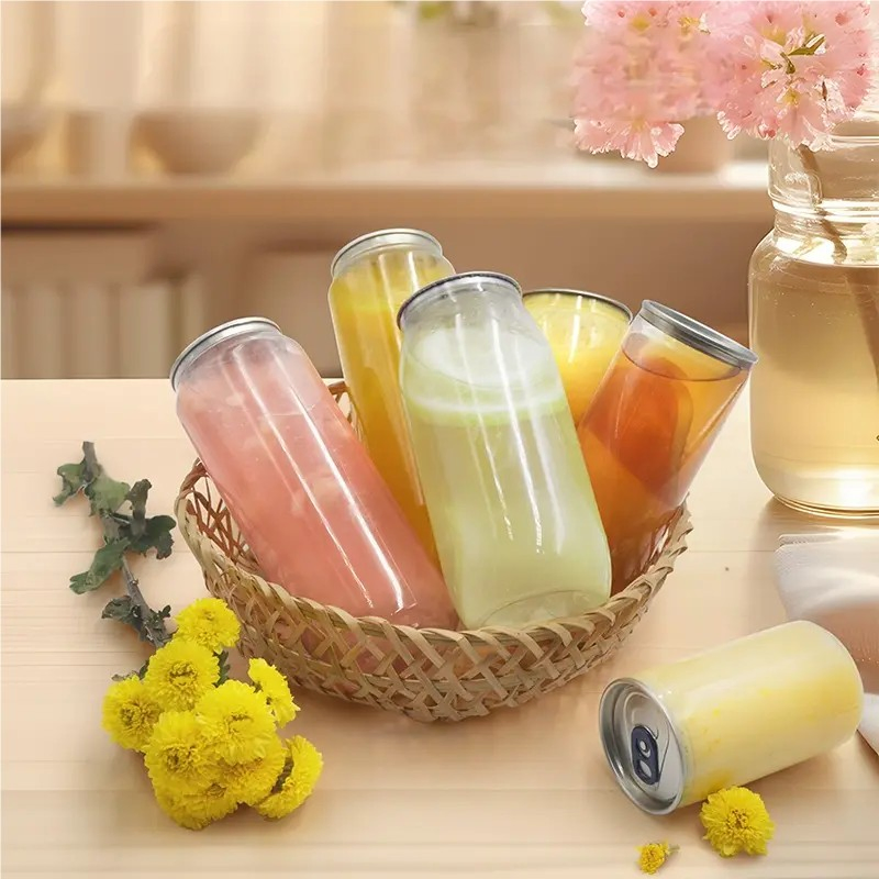 Пластиковая герметичная банка с крышкой для напитков