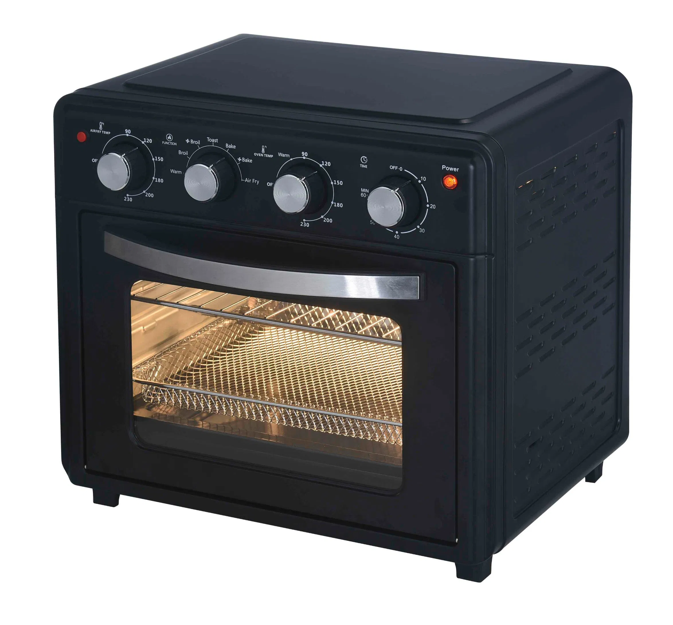 1600W Oil Free Pizza Chicken Roasted Broil Bake Convection Large Air Fryer Oven Basic Customization