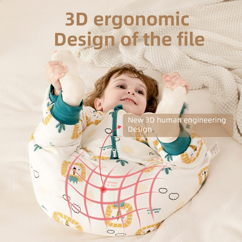 New Arrival Organic Cotton Baby Sleepsuit Constant Temperature Detachable Sleeves High Quality Baby Sleeping Bag