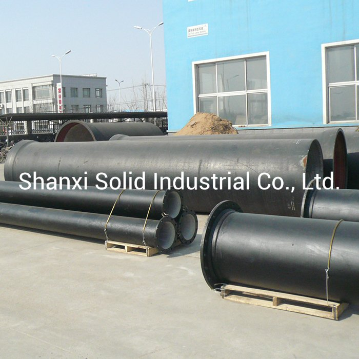 En545 Cement Lined Ductile Iron Flanged Pipe for Water Supply Pipeline