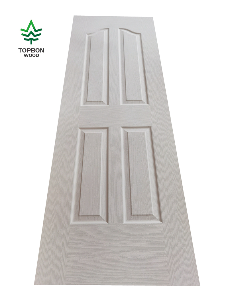 White Primer Moulded HDF Door Skin with Good Quality