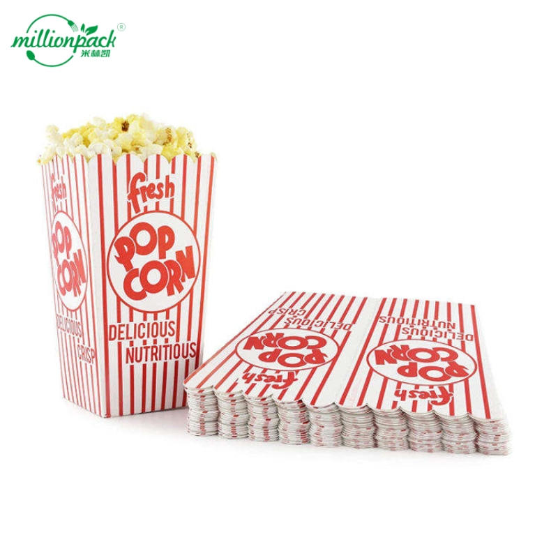 Одноразовое квадратное ведро для попкорна
