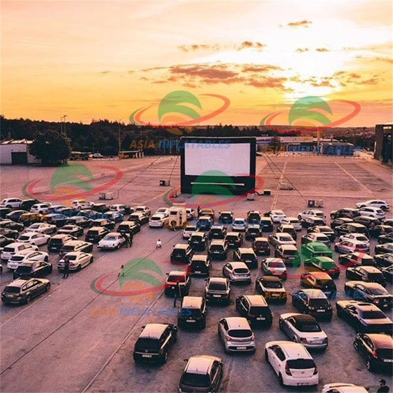 Drive-in Movie Theaters Foldable Inflatable Movie Screen