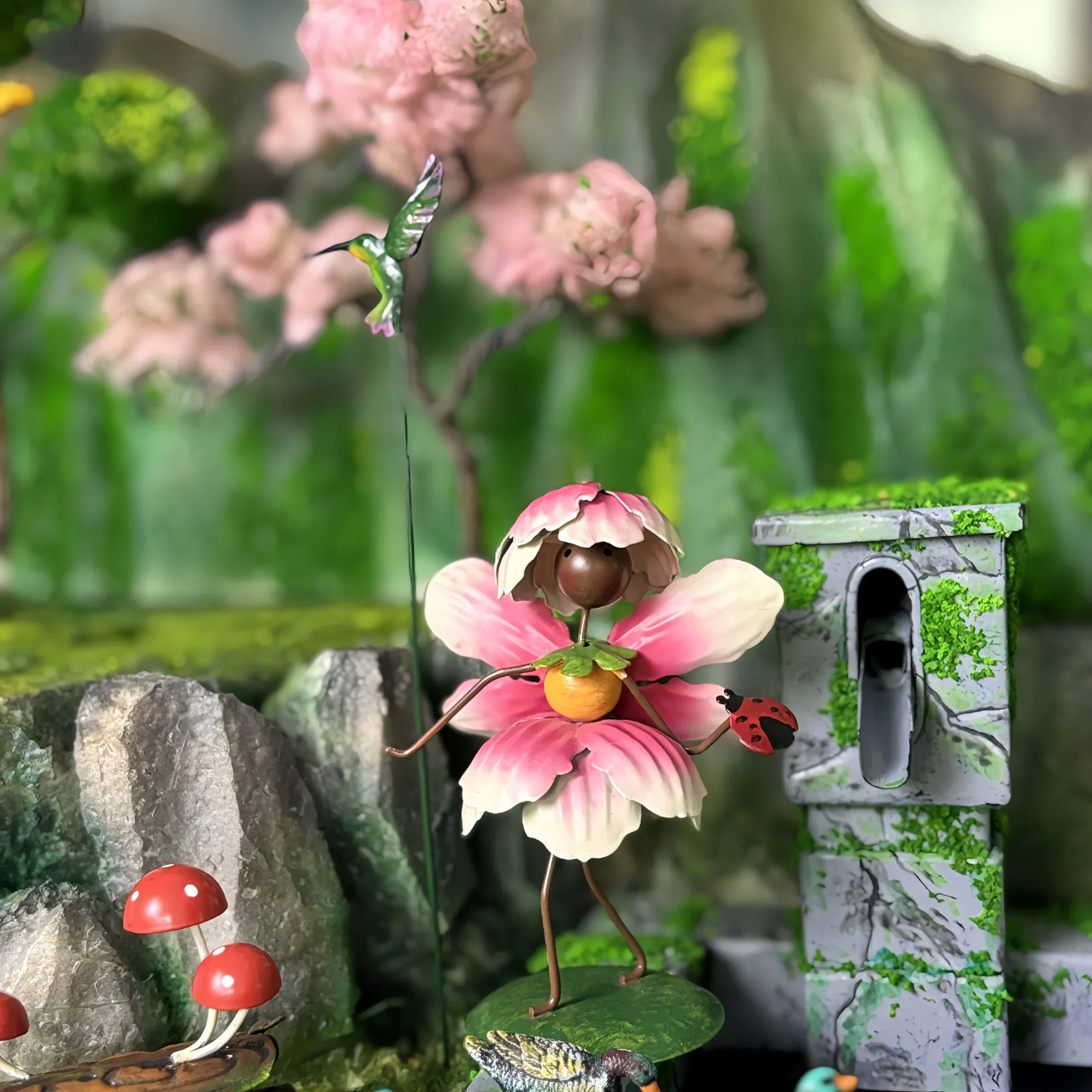 Custom Decorations Whimsical Mininature Metal Fairy Ornaments Perfect for Gifts