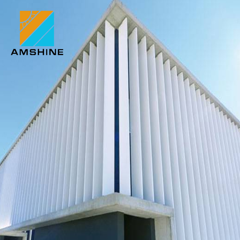 Architectural Aluminum Aerofoil Louver Horizontal Sunshading Air Louver