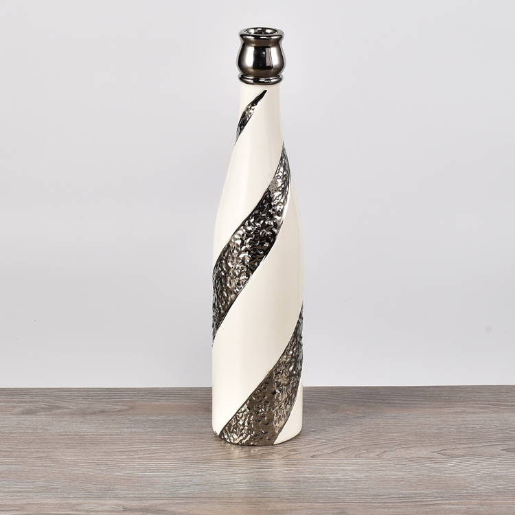 Silver Plating Ceramic Kitchenware Oil Honey Bottles