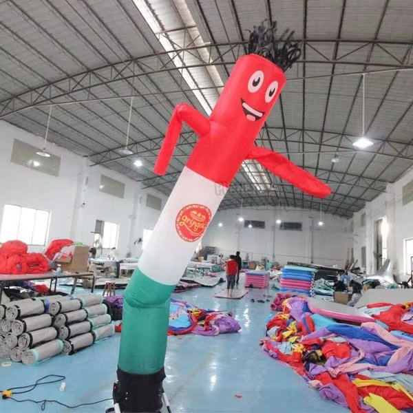 Outdoor Resistant Polyester Advertising Sky Puppet Air Dancer Waving Inflatable Tube Guy