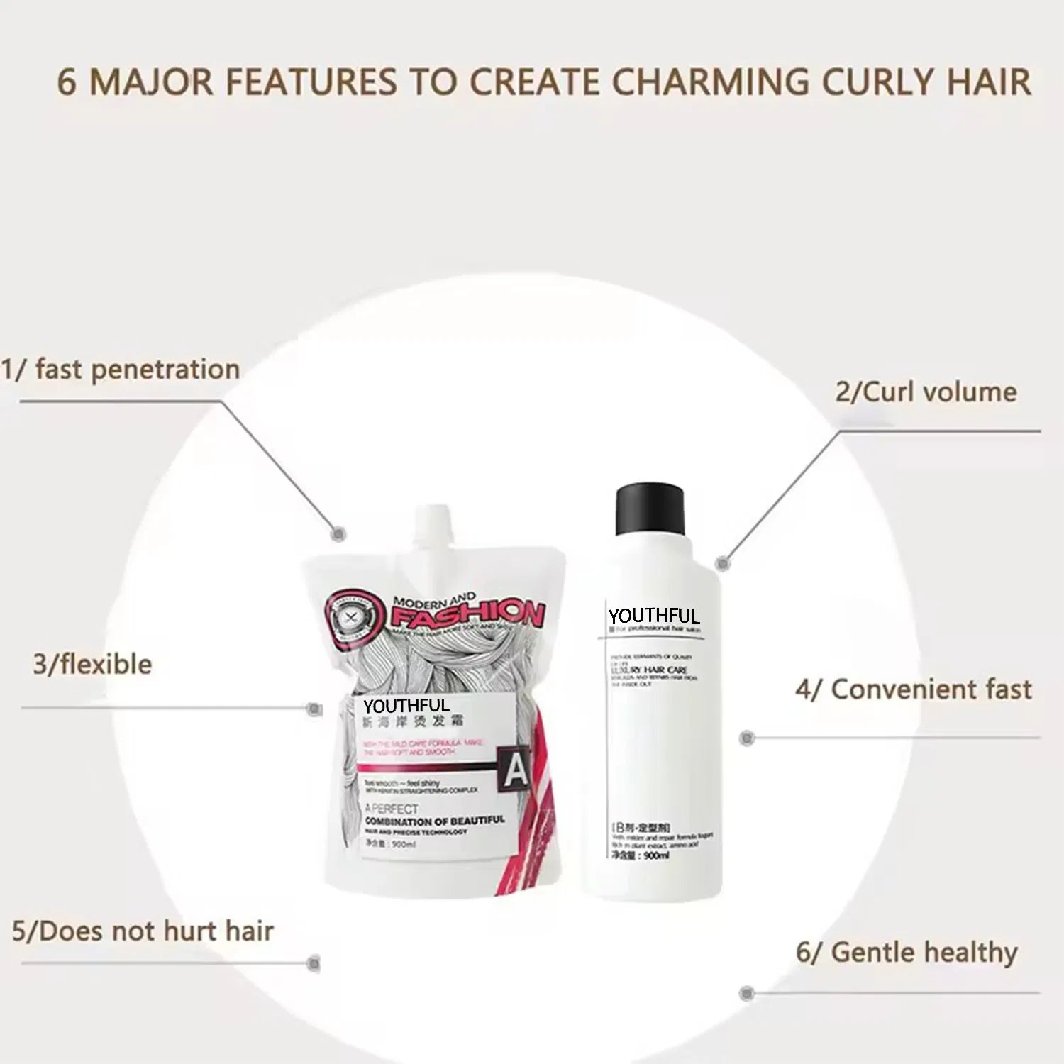 Long Lasting Perm Cream Long Lasting Natural Salon Professional Curling Cream