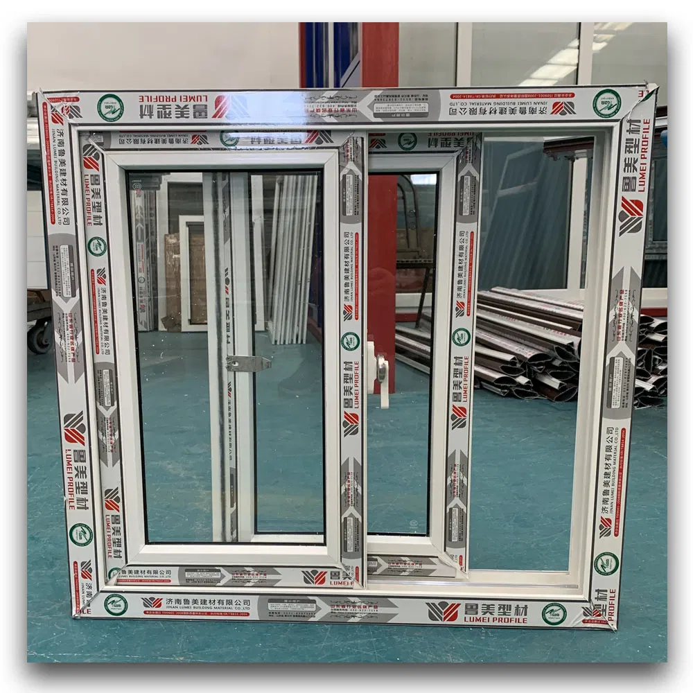 Sliding UPVC Windows with Mosquito Net Inside Sliding Frame Sash Glazing Bead Cover PVC Doors