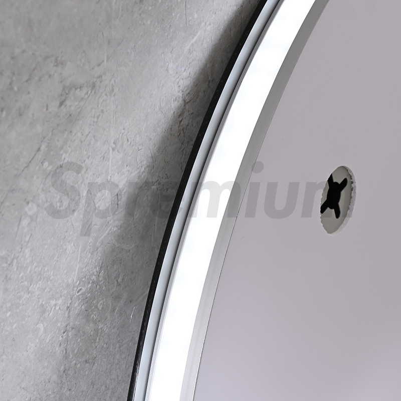 80cm Round LED Backlit Bathroom Mirror for Modern Homes
