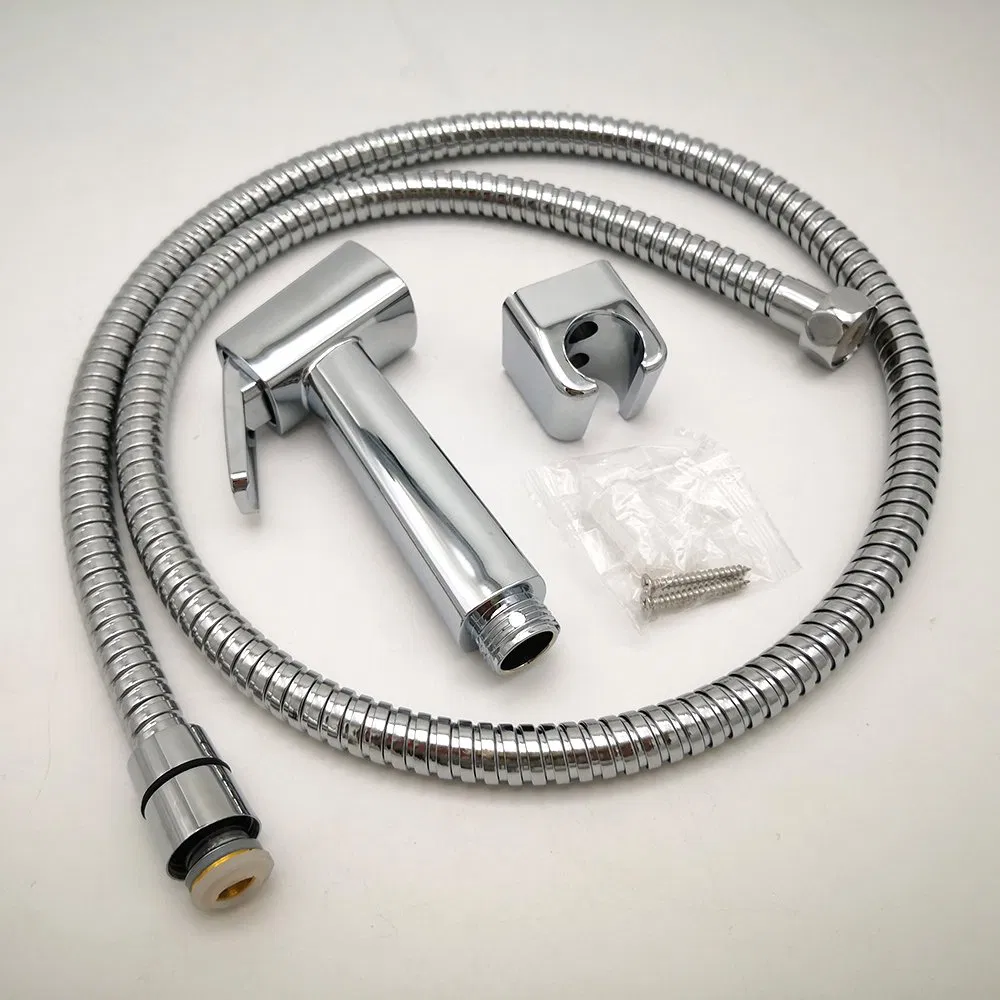 Sanitary Ware Hygienic Shower Chromed ABS Plastic Bidet Sprayer Shattaf