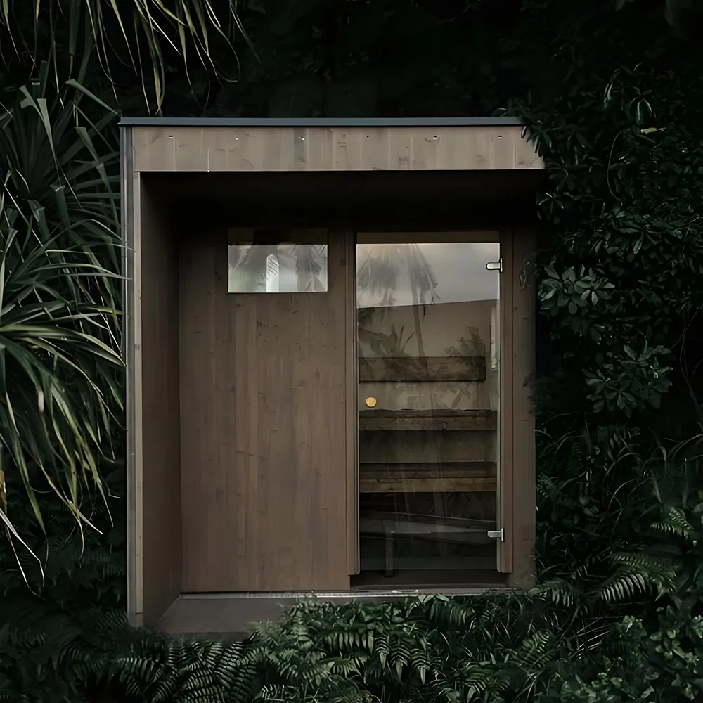 Элитная уличная инфракрасная сауна квадратной формы