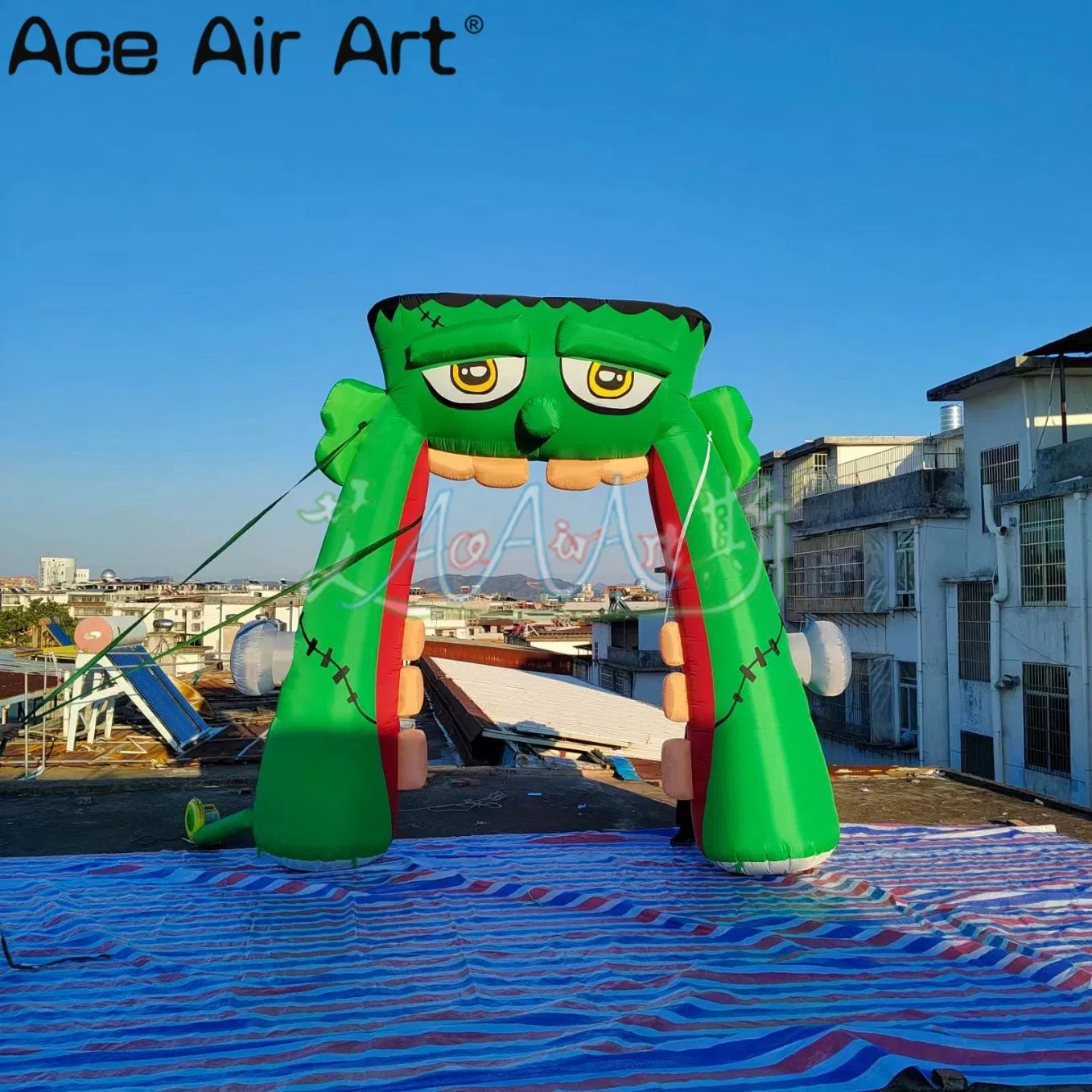 Halloween Inflatable Frankstein Arch Decoration Terror Halloween Activities Entrance Decoration