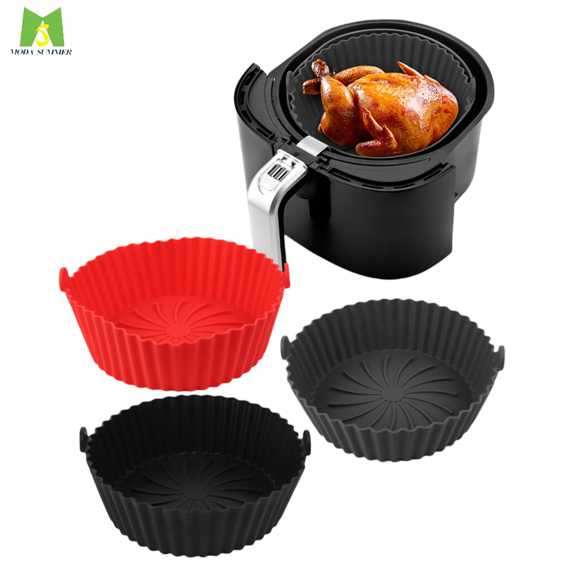 Customized Logo Waterproof Air Fryer Silicone Liner for Baking