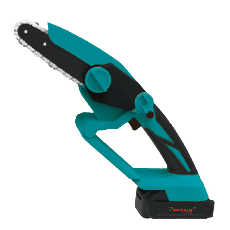 Populus Portable 6inch Chain Saws Cordless Mini 21V Rechargeable Electric Chain Saw Power Saw Mini Lithium Battery Chainsaw