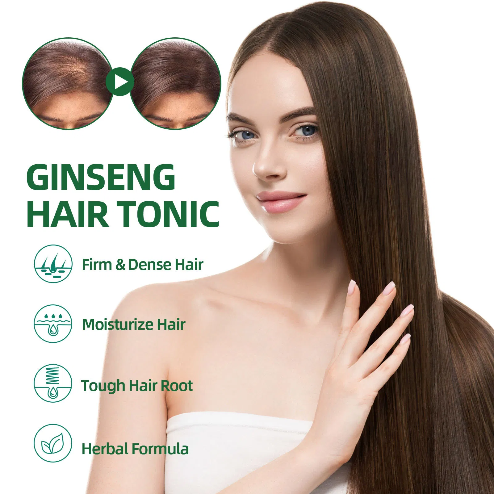 New Arrival Natural Herbals Hair Growth Spray Wholesale Hair Growth Serum Treatment Anti Hair Loss Products