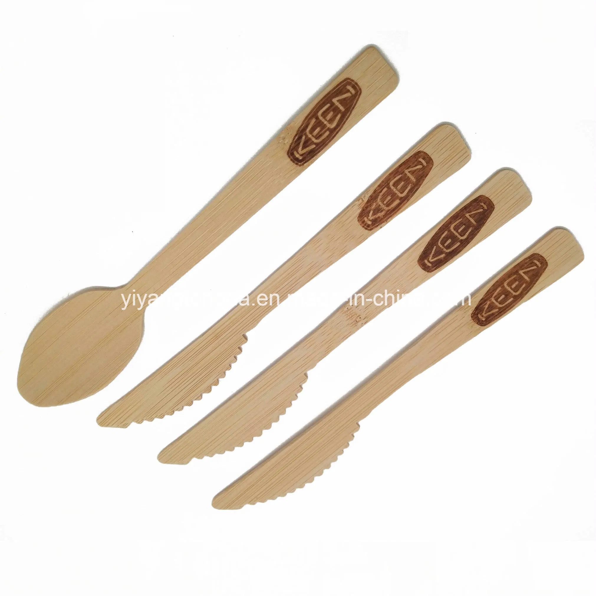 Disposable Wooden Bamboo Fork Spoon Knife Bamboo Cutlery