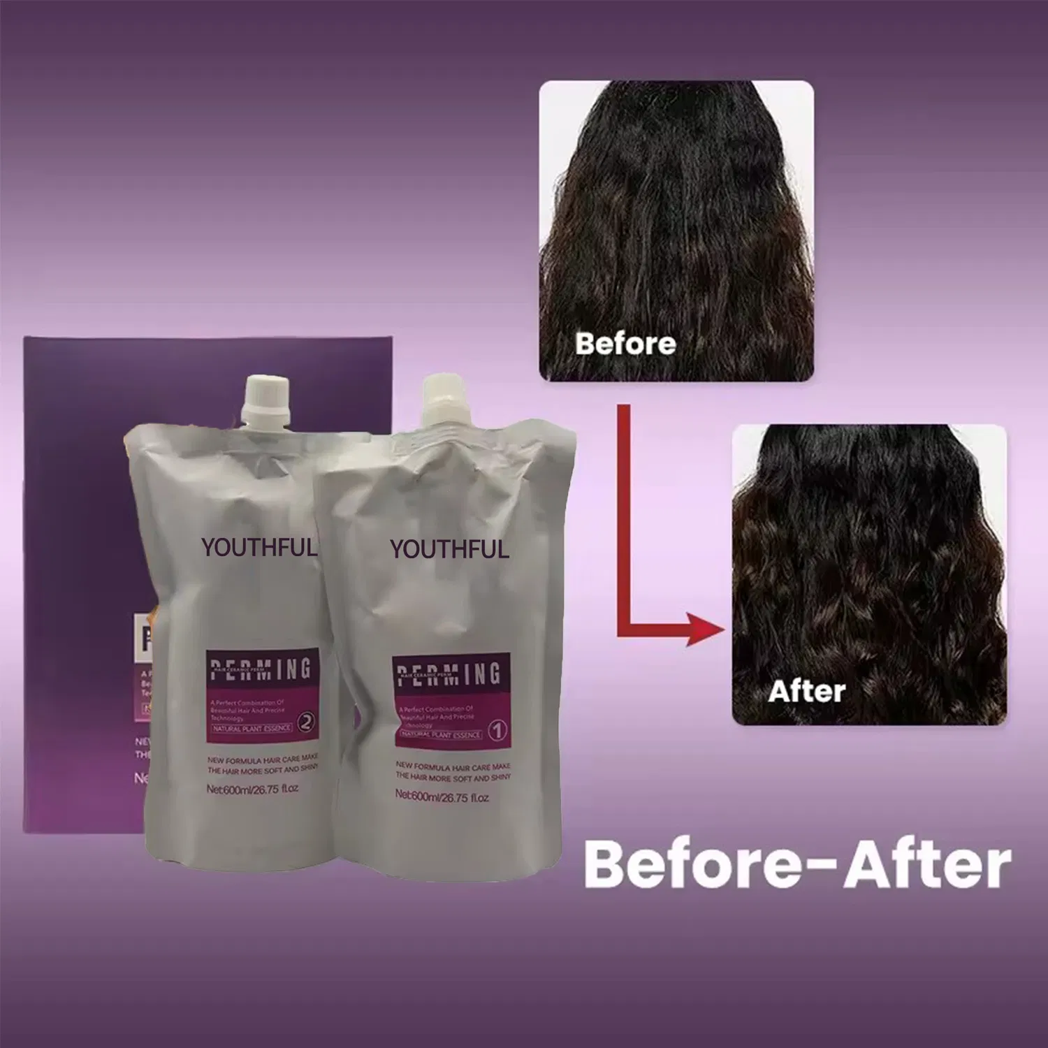 Salon Quality Long Lasting No Stimulation Hair Curling Cream