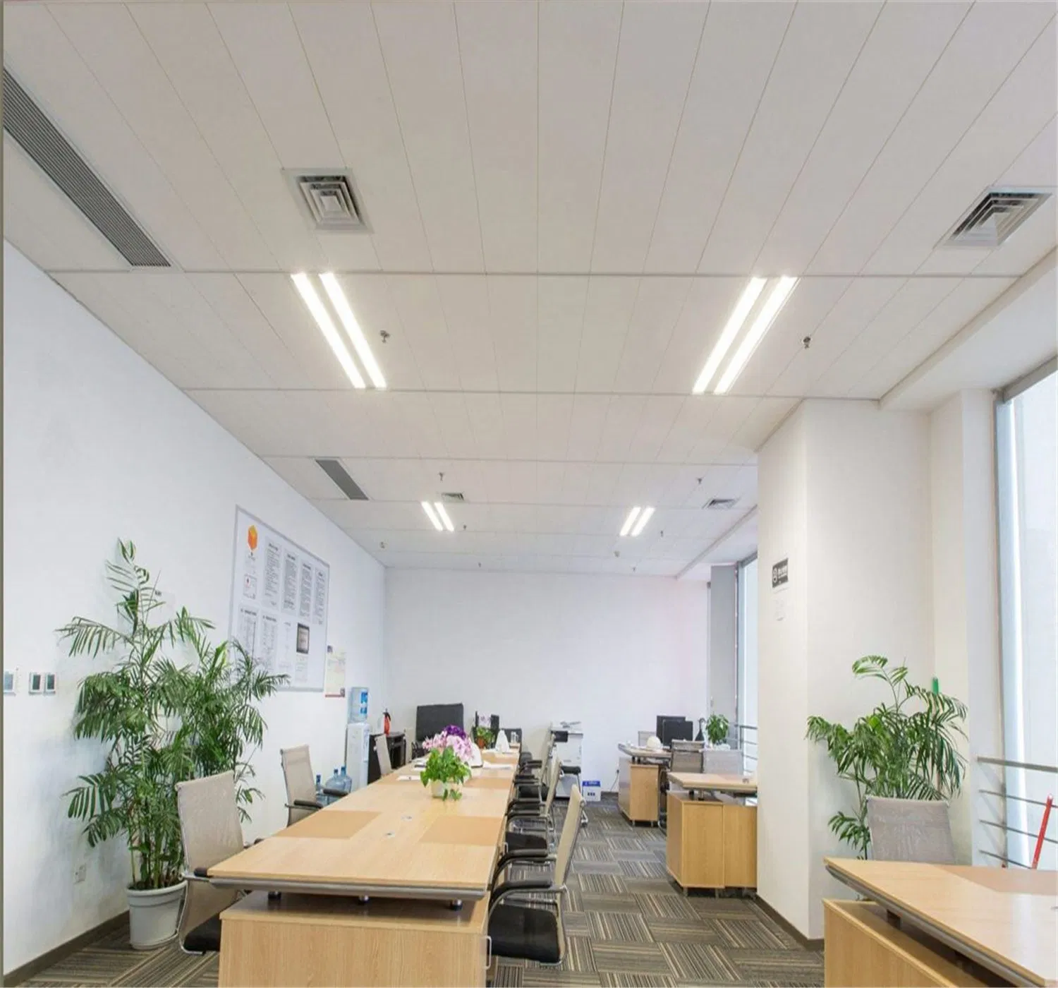 Widely Used Acoustic Insulation Suspended Ceiling Wall FRP Fiberglass Panels for Sale