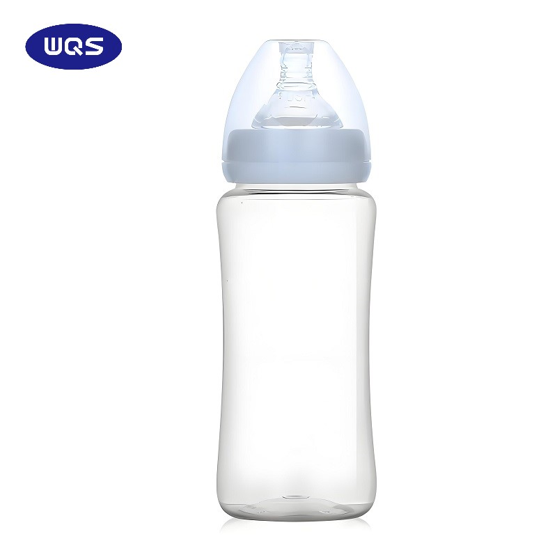 Custom High Borosilicate Glass Baby Bottle Silicon Nipple Baby Food Feeder