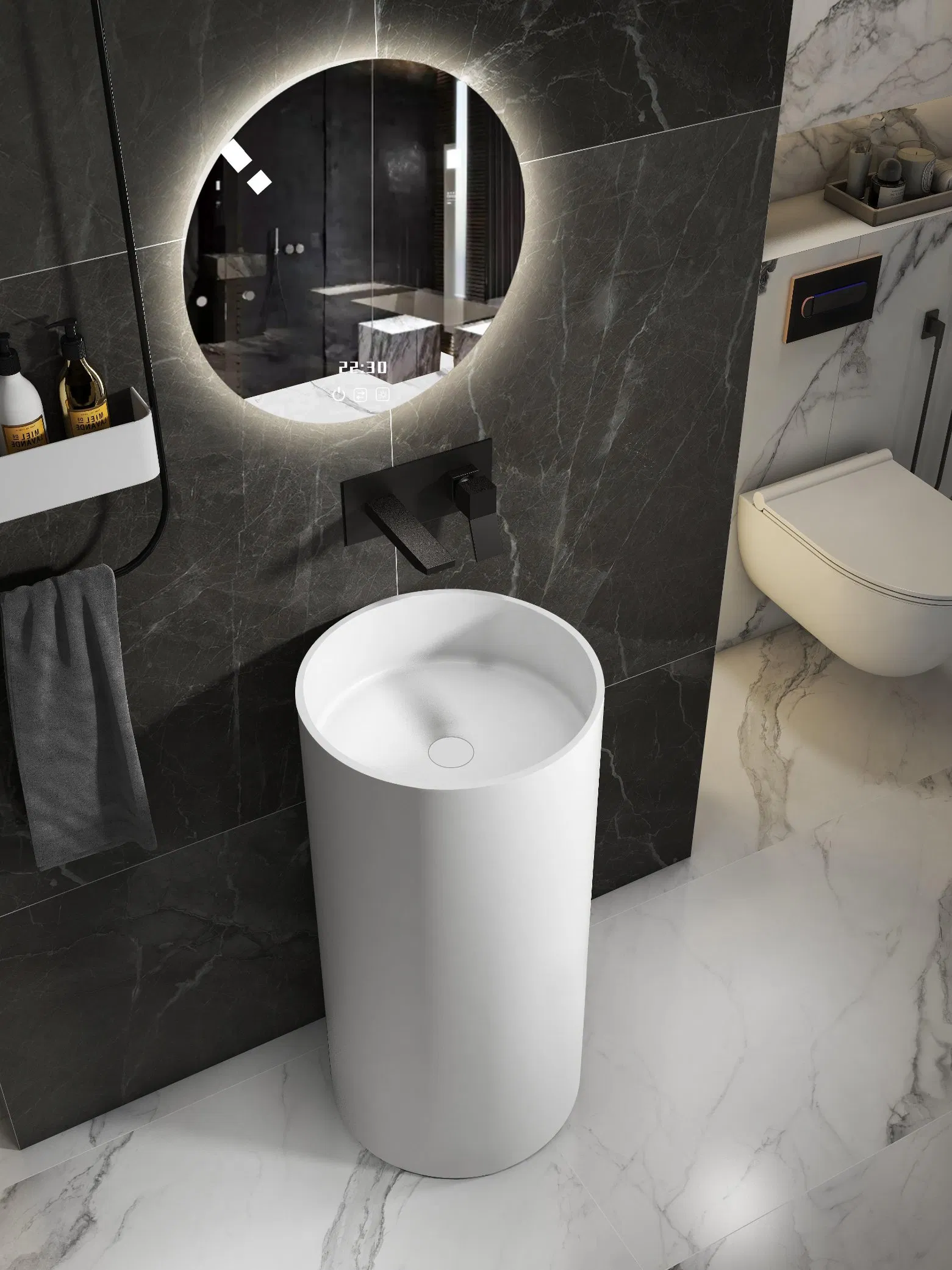 Раковина для ванной из искусственного камня M741