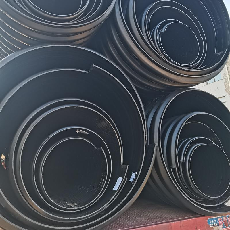 Гофрированная труба SN8 HDPE с армированием стальной лентой
