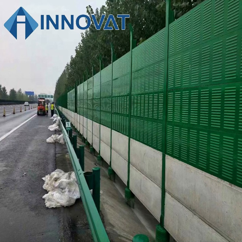 Acoustic Sound Absorbing Noise Barrier Wall Fence / Acoustic Panels Sound Barrier