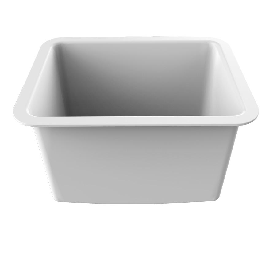 Lab Grade Polypropylene Sink in White Color Eyewash Shower