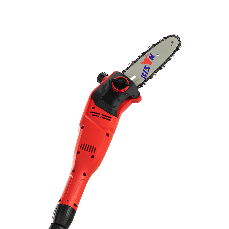 Bison Best Rechargeable Battery Pole Telescopic Pruner Pole Trimmer Chain Saw for Cutting Tree