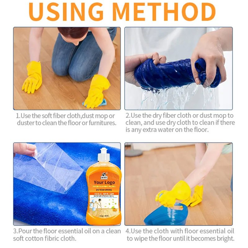 Eco-Friendly 500ml Floor Cleaner for Deep Ceramic Marble Shine
