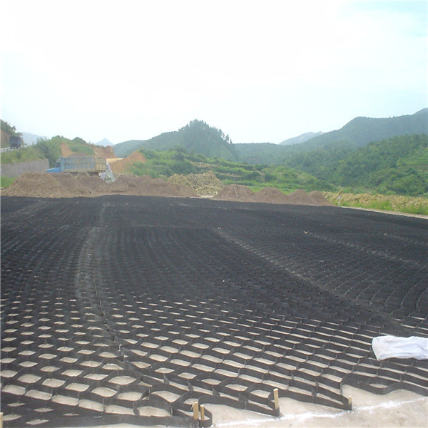 HDPE Textured Geoweb Tri-Dimension Honeycombed Geomallas Geocell Slope Protection