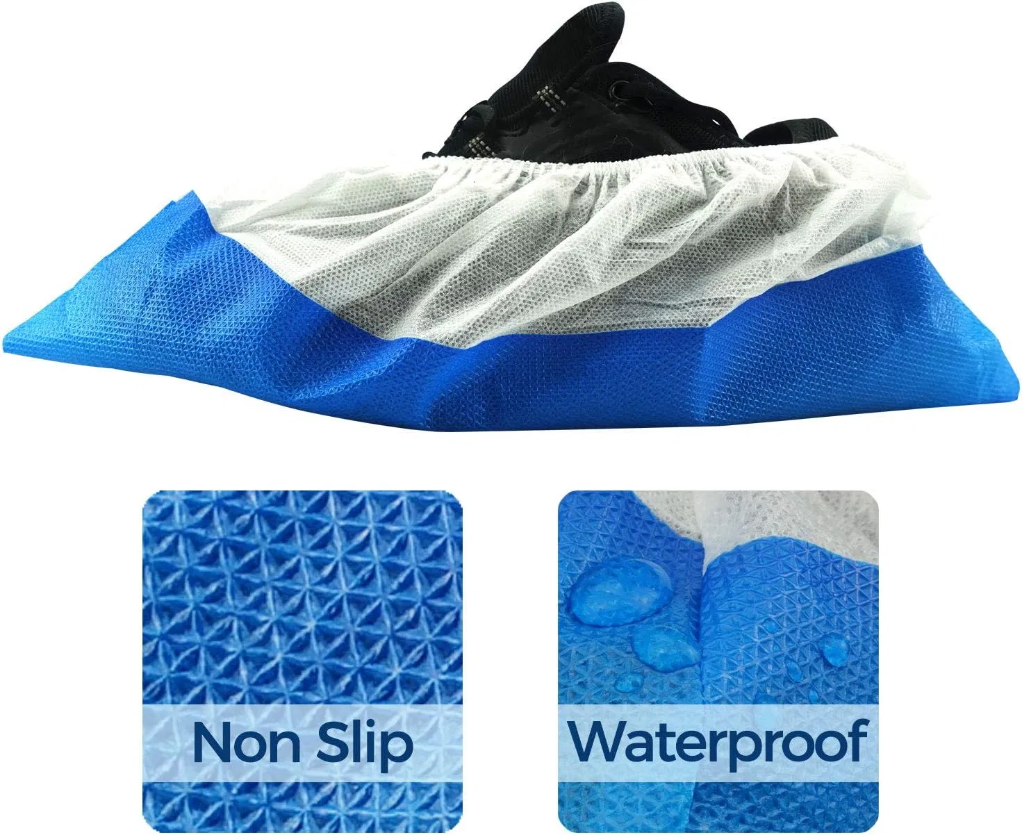 Protective Surgical/Medical/Waterproof/Clear Plastic/PE/Poly/HDPE/LDPE/CPE/Nonwoven Disposable PP Shoe Cover for Hospital/Lab/Food Processing Industry