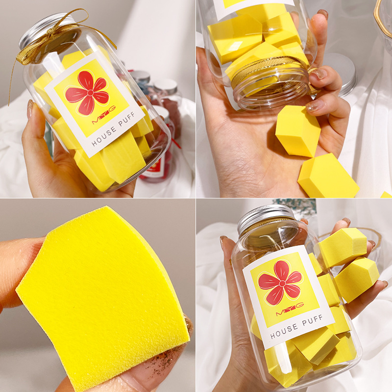 Wholesale 12PCS One Bottle Powder Puff Egg Sponge Cosmetic Puff Make up Foundation Makeup Sponge