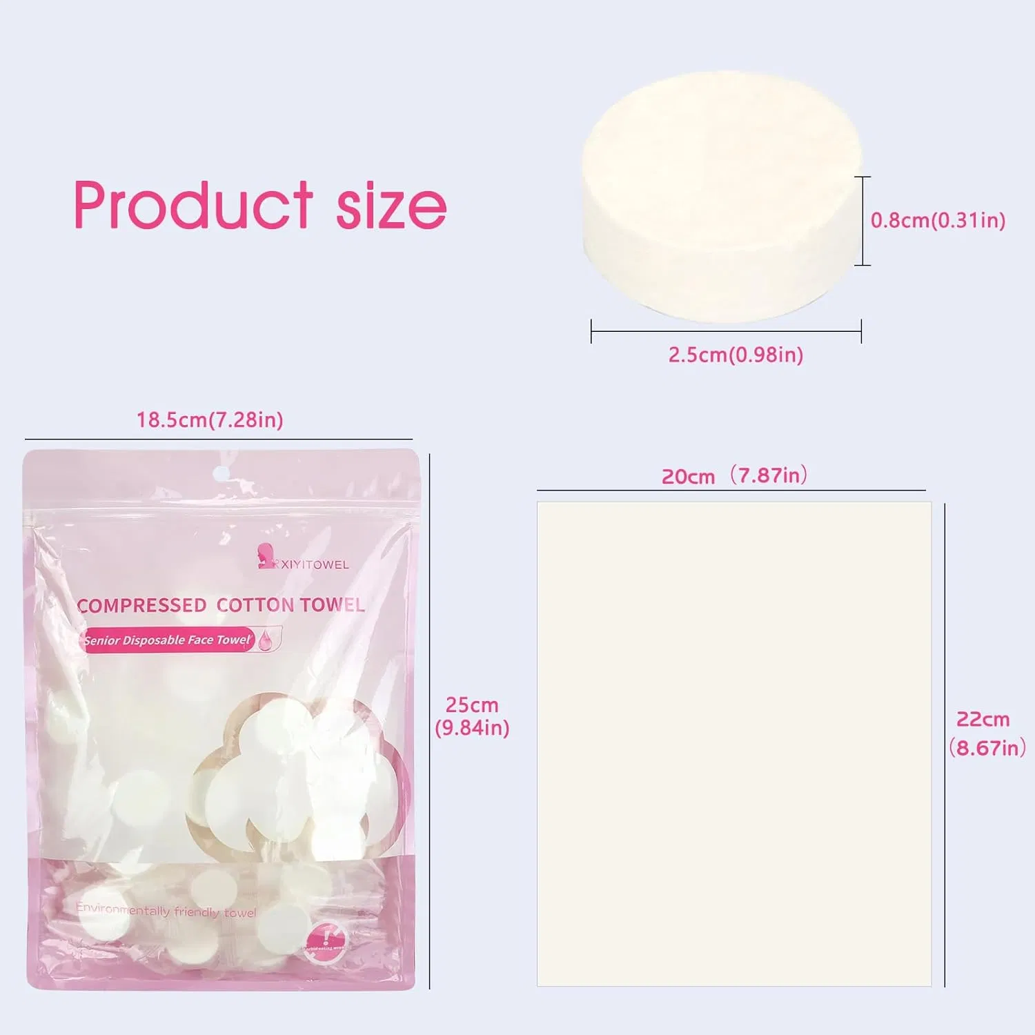 Luxury Compressed Cotton Towels - Quick-Expand Portable Wipes for All Occasions