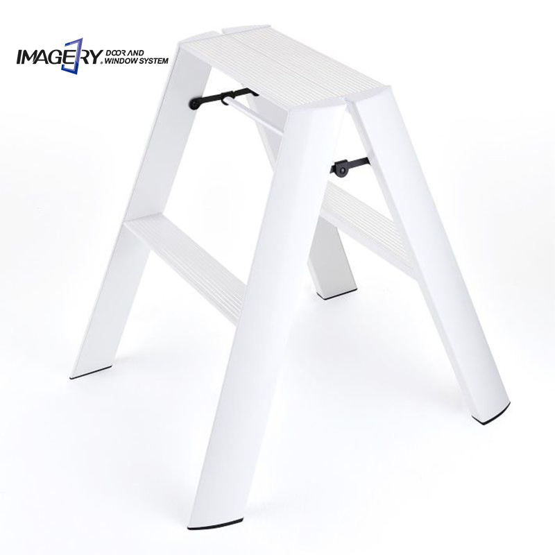 Modern Aluminum Alloy 2 Step Foldable Ladders Suitable for Home or Outdoor