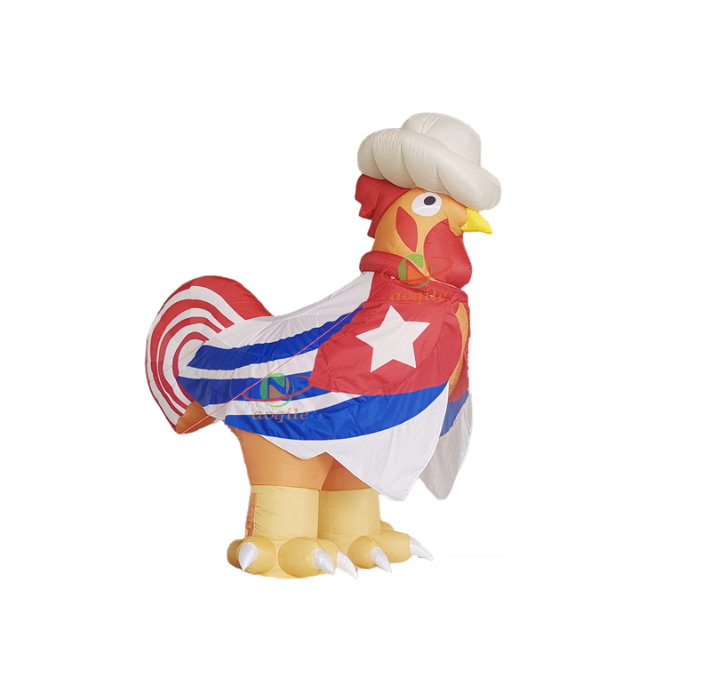 Rooster Mascot Inflatable Chicken Inflatable Cock Cartoon Model with Logo for Advertising Decoration
