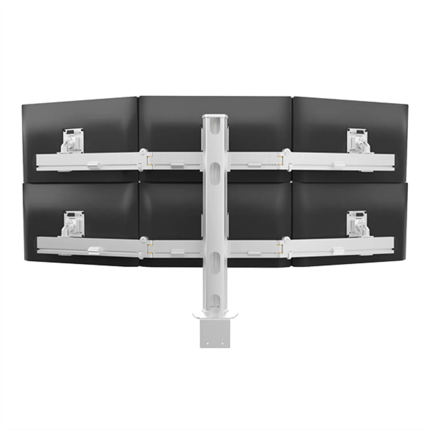 Кронштейн для 6 мониторов, алюминиевый, настольный