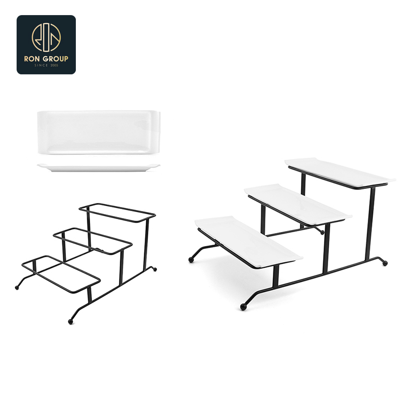 Stylish Multi-Tier Buffet Rack for Elegant Dining Displays