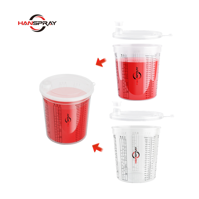 Disposable Plastic Paint Mixing Cups Painting Automotive Auto Paint Mixing Cups