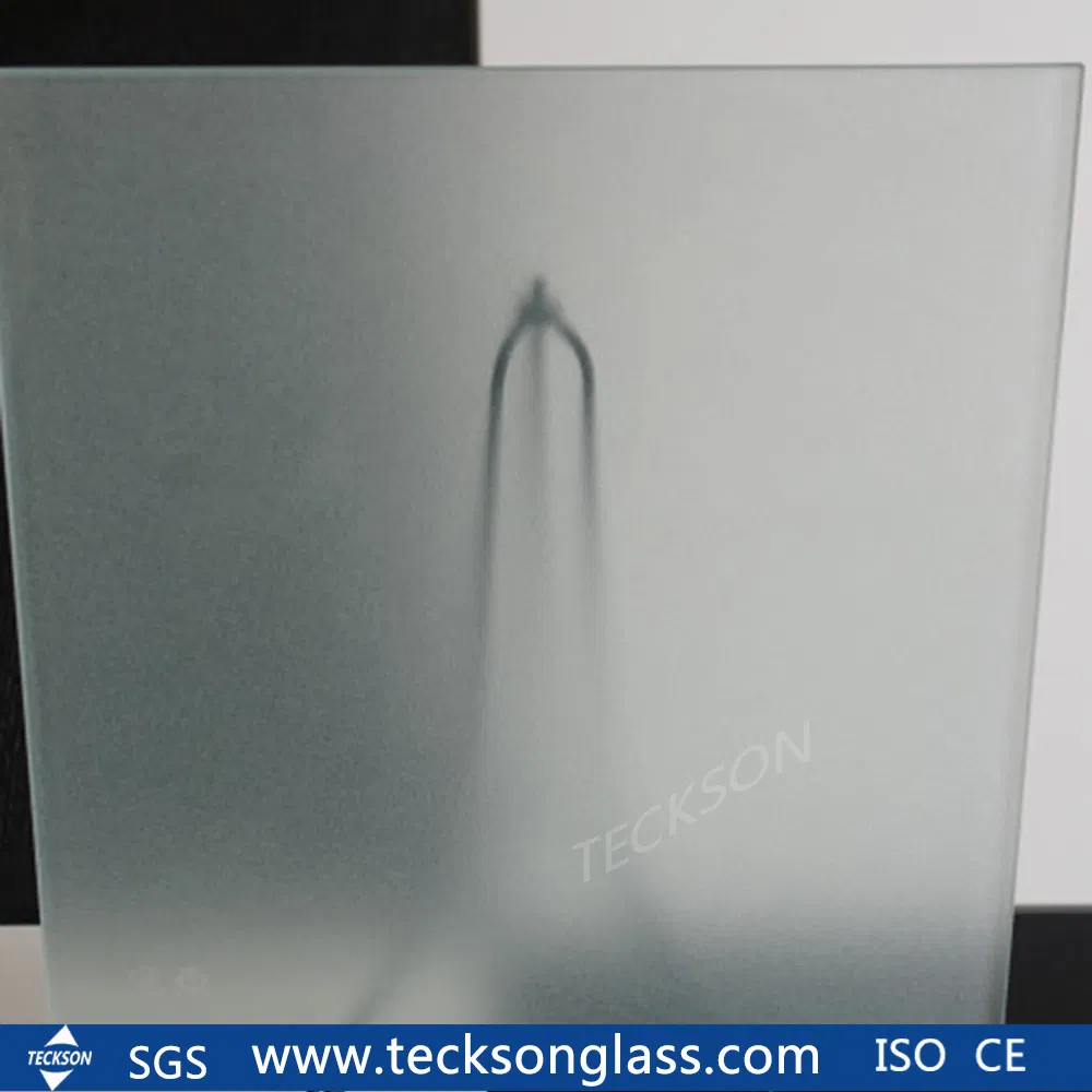 Clear Bronze Grey Acid Etched Matt Glass Design Non Fingerprint
