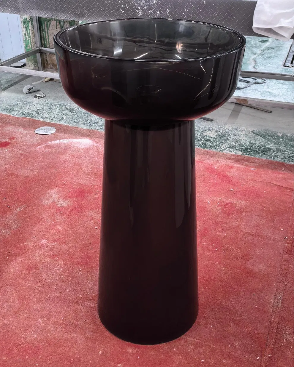 Прозрачная акриловая раковина на пьедестале Modern Design
