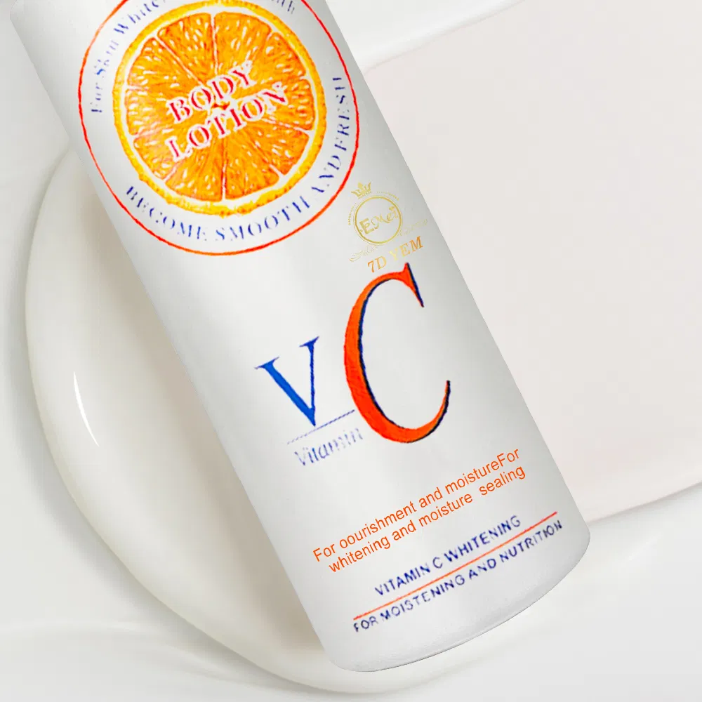 Own Brand Skin Whitening Lemon Body Lotion Removes Melanin Anti-Aging Vitamin E Body Lotion