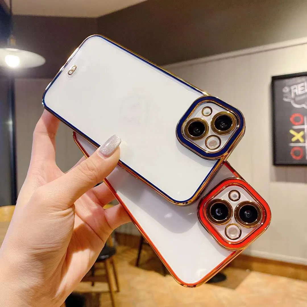 Чехол для телефона Luxury Electroplating с прозрачной задней панелью