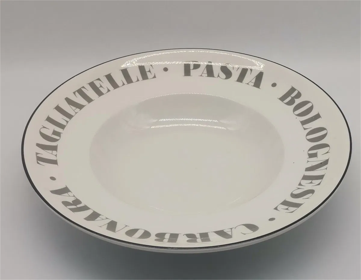 10.5 Inch Pasta Plate Porcelain Ceramics Stoneware Hotelporcelain Tableware