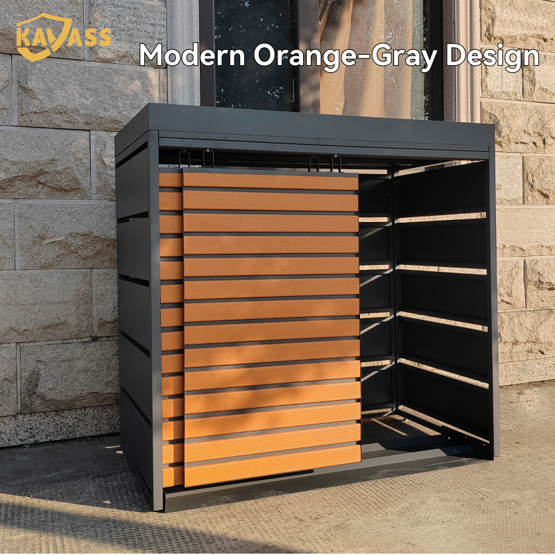 Защитный короб для мусорных баков Kavass с двумя дверцами